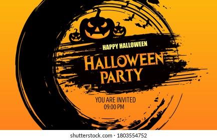 HAPPY Halloween party Vector illustration