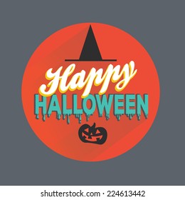 Happy Halloween party. Vector illustration.