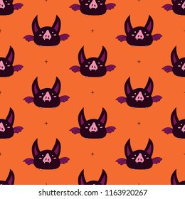 Happy Halloween Pattern with bat