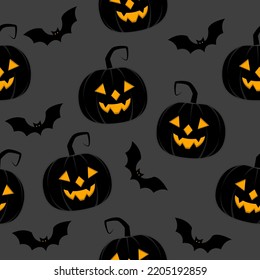 Happy Halloween. Pattern pumpkin Halloween concept. Halloween background design.