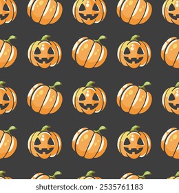 Happy Halloween pattern. Vector illustration. 