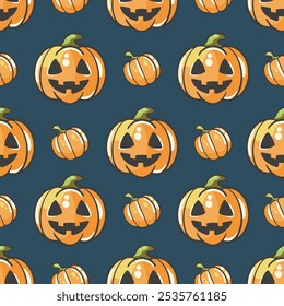 Feliz padrão de Halloween. Ilustração vetorial. 