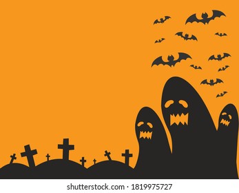 Happy halloween paty on october. vector illustration.