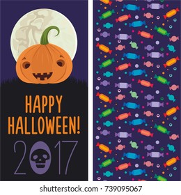 Happy Halloween postcard