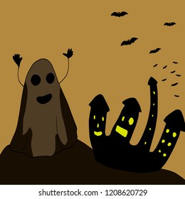 happy halloween postcards