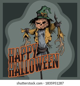 Happy Halloween Poster 2020, Vektor 
