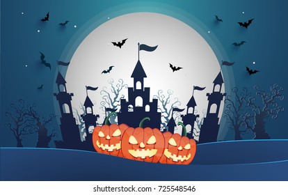 Happy Halloween Poster Background Happy Halloween Stock Vector (Royalty ...