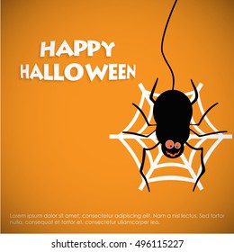 Happy Halloween. Poster, banner or background for Halloween Party Night.