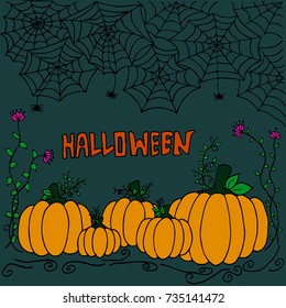 Happy Halloween Poster & Blackground.