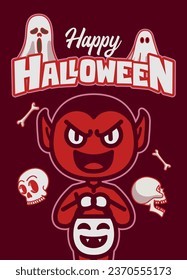 Happy Halloween Poster Design Template