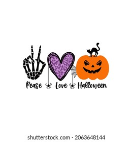 Happy Halloween poster, greeting card, party invitation. Vector illustration.