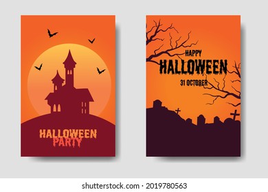 Happy Halloween Poster Template Bundle