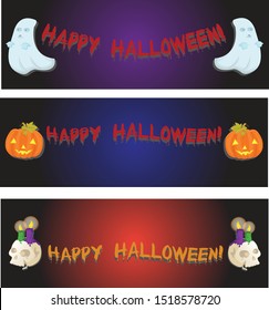 Happy Halloween Poster. Vector illustration.