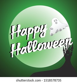 Happy Halloween Poster. Vector illustration.