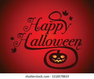 Happy Halloween Poster. Vector illustration.