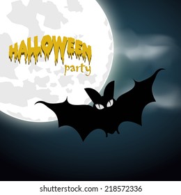 Happy Halloween Poster. Vector illustration.