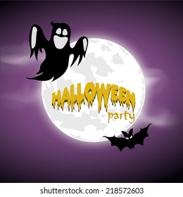Happy Halloween Poster. Vector illustration.