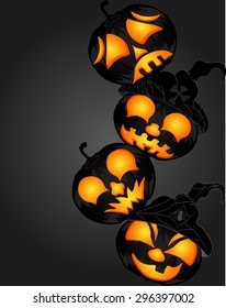 Happy Halloween Poster. Vector illustration.