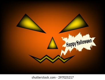 Happy Halloween Poster. Vector illustration.