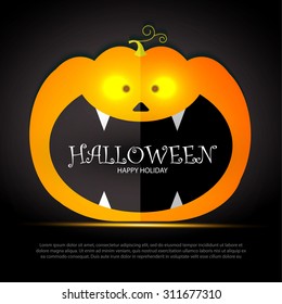 Happy Halloween Poster. Vector illustration.