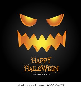 Happy Halloween Poster. Vector illustration