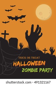 Happy Halloween Poster. Vector illustration.