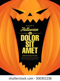 Happy halloween poster. Vector illustration