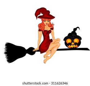 Happy Halloween Poster. Vector illustration.Halloween banner .