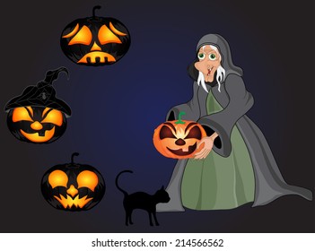 Happy Halloween Poster.Halloween banner . Vector illustration.