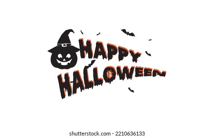 happy halloween and pumkin benner horror