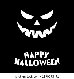 Happy halloween Pumkin illustration on black background