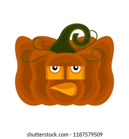 Happy Halloween pumpkin cartoon character