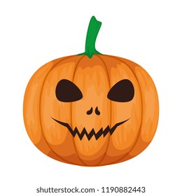 happy halloween pumpkin character