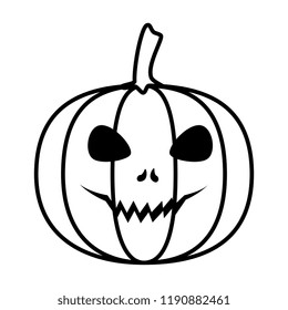 happy halloween pumpkin character