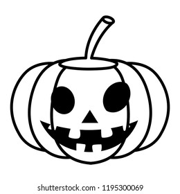 happy halloween pumpkin character
