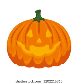 happy halloween pumpkin character