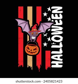 Happy Halloween Pumpkin Design t-shirt design print template