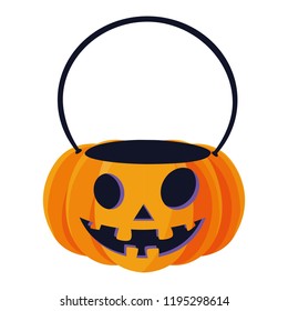 happy halloween pumpkin empty