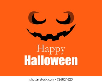 Happy Halloween pumpkin. Jack o lantern icon. Vector illustration