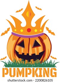 Happy Halloween Pumpkin King Design