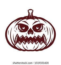 Happy halloween pumpkin mascot vector