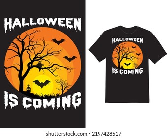 Happy Halloween pumpkin retro vintage t-shirt design