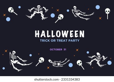 Happy Halloween with pumpkin, spiral. Abstract Pattern in paper cut style. Spooky template for banner, poster, cover, flyer.  Vector illustration Halloween festival.