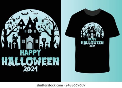 Happy Halloween With Pumpkin  Halloween tee, Halloween vector art, T-shirt Design October 31 t-shirt design template.