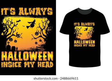 Happy Halloween With Pumpkin  Halloween tee, Halloween vector art, T-shirt Design October 31 t-shirt design template.