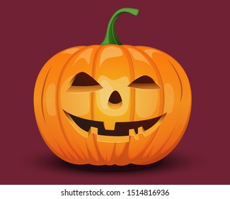 Happy Halloween pumpkin vector