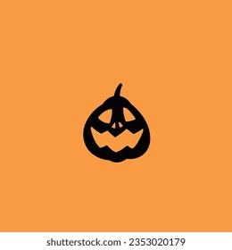 Happy Halloween pumpkin vector icon