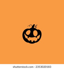 Happy Halloween pumpkin vector icon