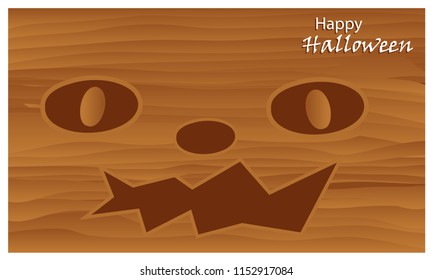 Happy Halloween with pumpkin vector. vector illustrator