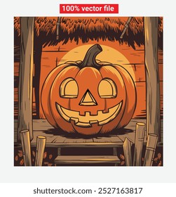 happy  halloween pumpkin, vector illustrator